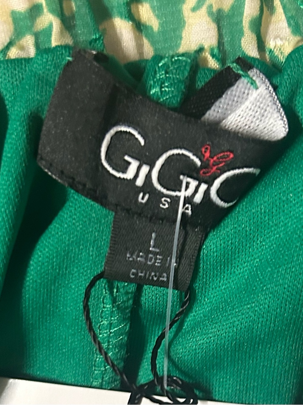 Gigio Sleeveless Green Bow Tied  Sleeves Loose Tired Flowing Midi Preppy Dress L - Picture 3 of 3